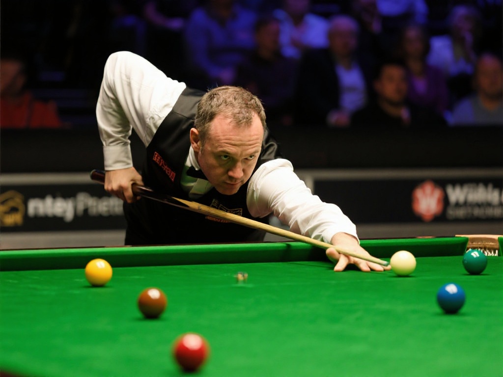 丁俊晖激战马克·威廉姆斯暂时领先 作为抵抗的一方,威廉姆斯并未放弃对局势的